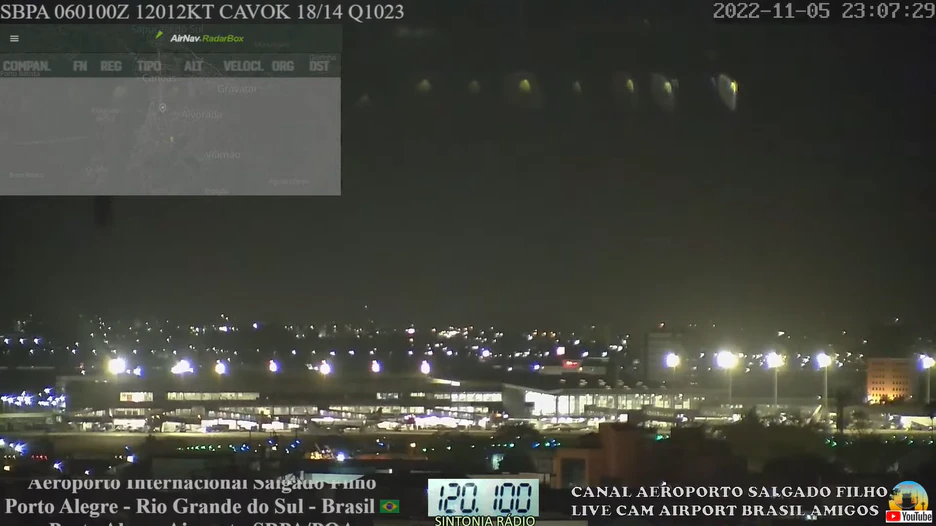 Diálogos ocorreram com a Central de Controle do Aeroporto Salgado Filho
