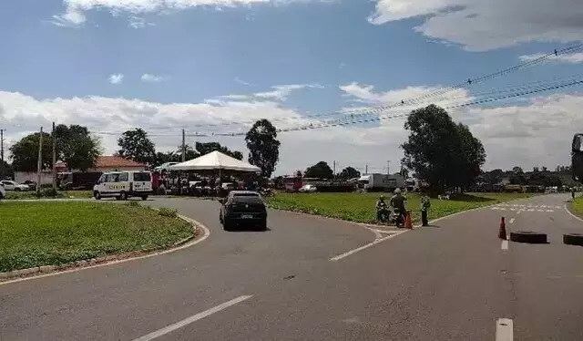 Manifestação na BR-158 em Paranaíba