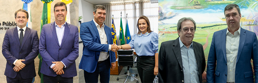 Riedel se reúniu com representantes de vários Poderes de MS