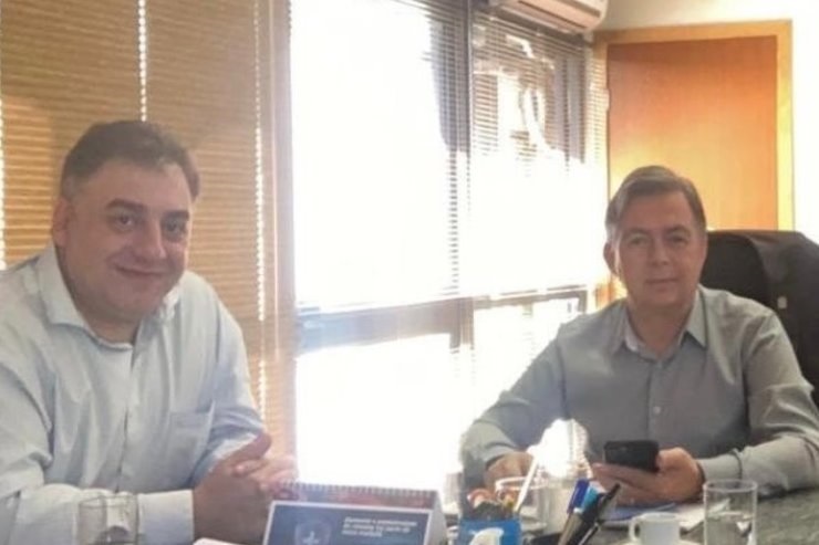 Neno Razuk em reunião com secretario de Estado de Justiça e Segurança Pública Carlos Videira