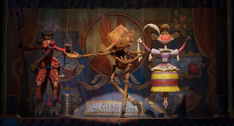 Cena de Pinóquio, filme dirigido por Guillermo del Toro