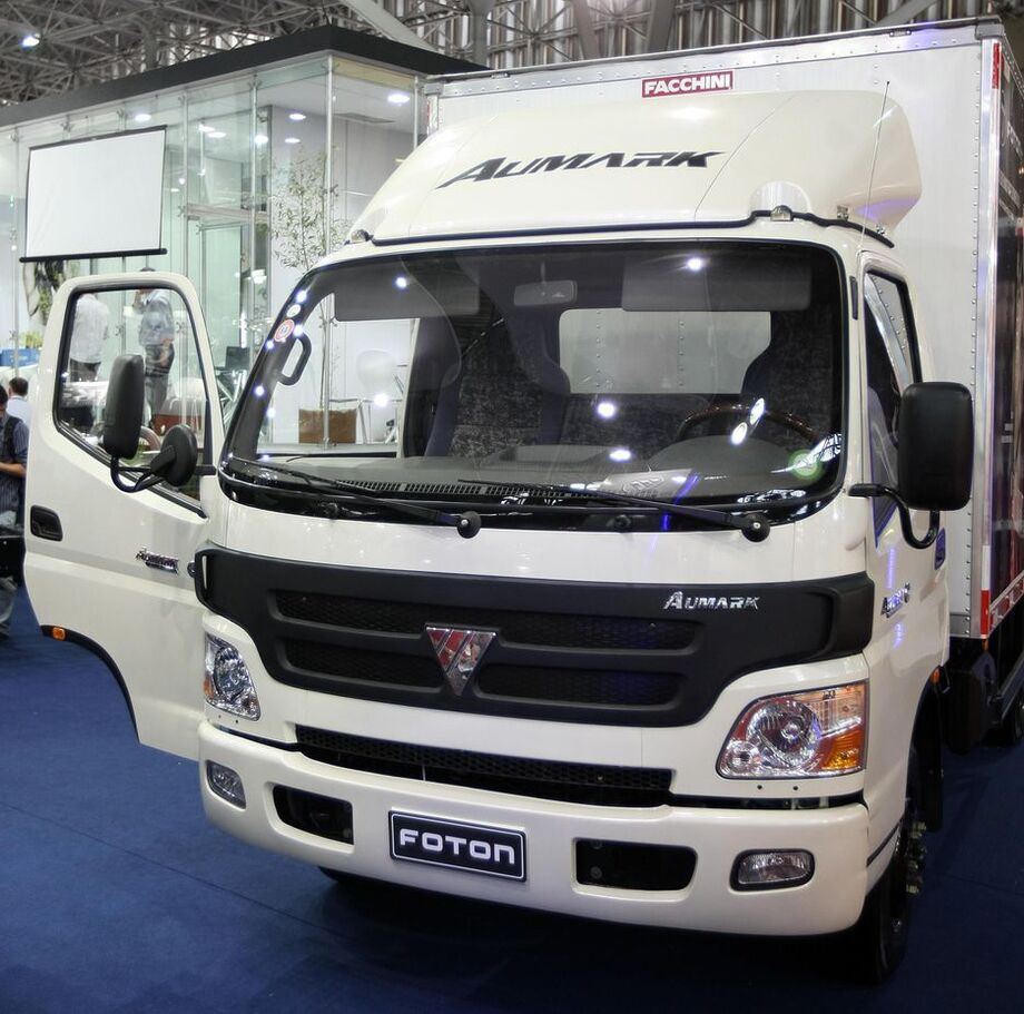 Caminhão da Foton exposto pela primeira vez na Fenatran (feira do transporte) de São Paulo