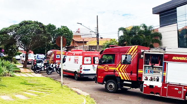 Corpo de Bombeiros foram acionados