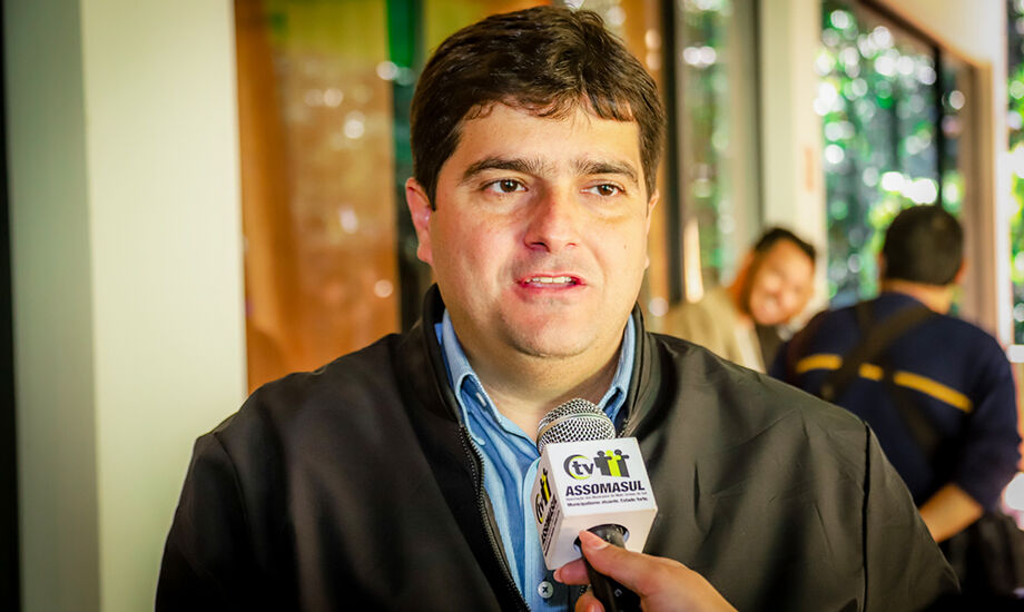 Prefeito de Nioaque e atual presidente da Assomasul, Valdir Couto Junior (PSDB)