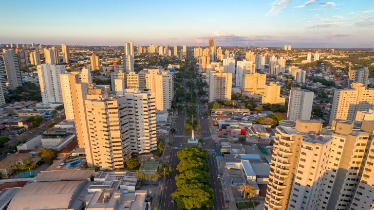 Cidade de Campo Grande vista por cima