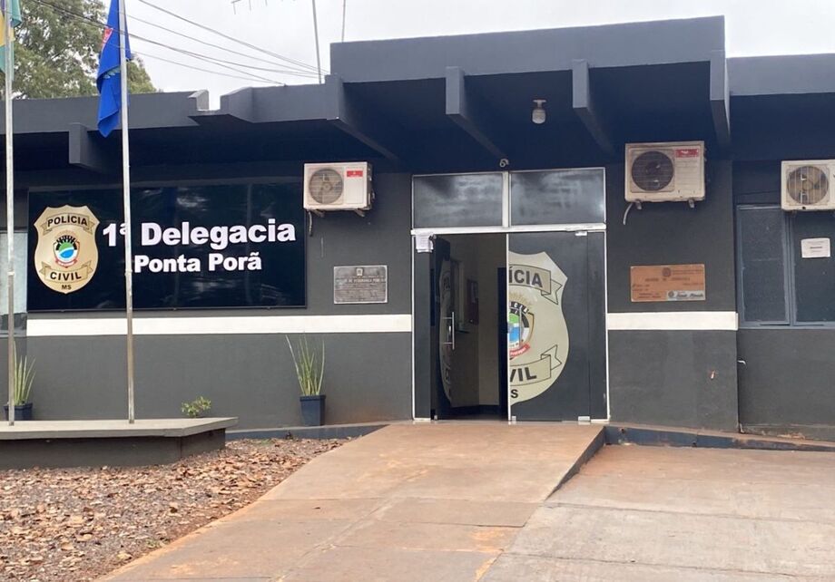 Fachada da Delegacia de Ponta Porã.
