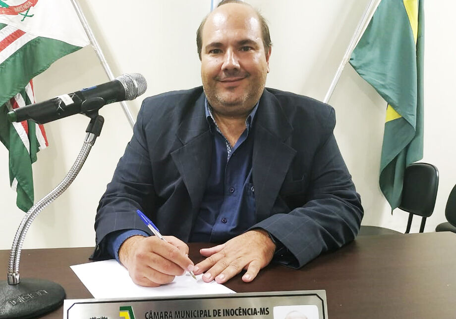 Novo presidente da Câmara de Inocência, Henrique Cesar Liria Alves