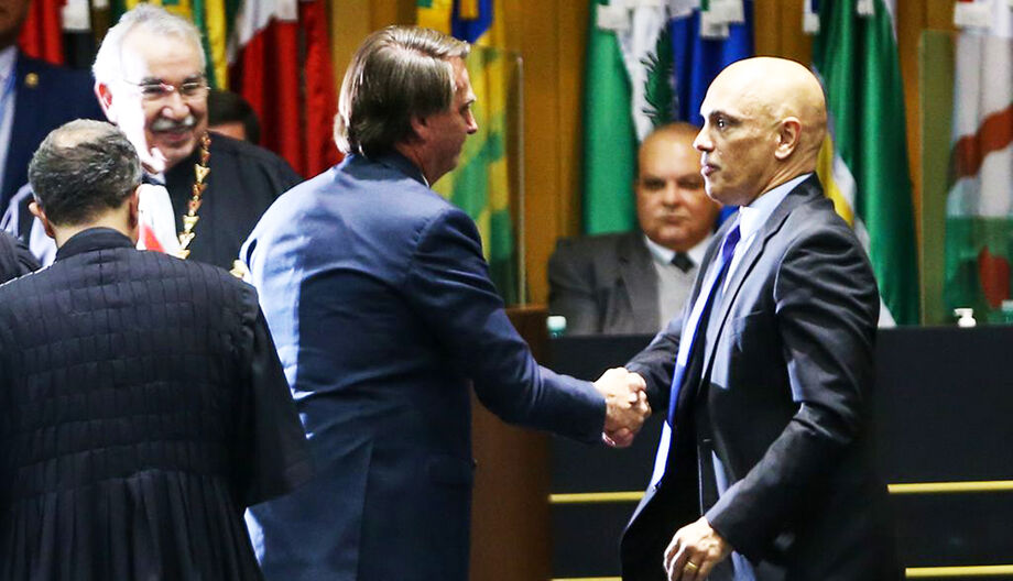 Bolsonaro e Alexandre de Moraes