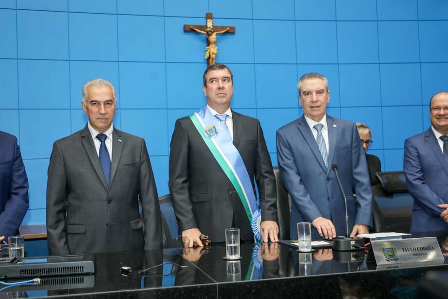 Solenidade da passagem de faixa de governador.
