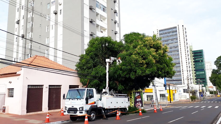 Trabalho da Energisa no Centro