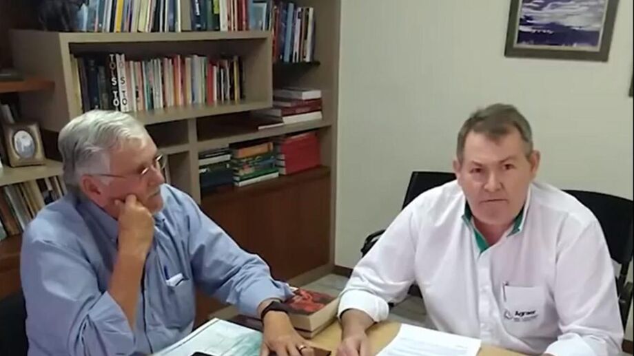 Zeca do PT ao lado de Washington Souza