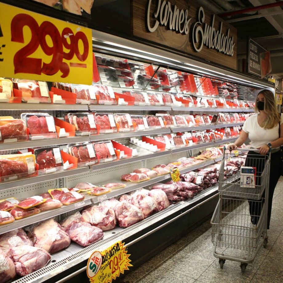 Preço de carne e frango