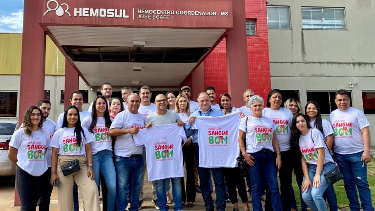 Servidores públicos são incentivados a doar sangue em campanha Comunitário Sangue Bom na capital do MS