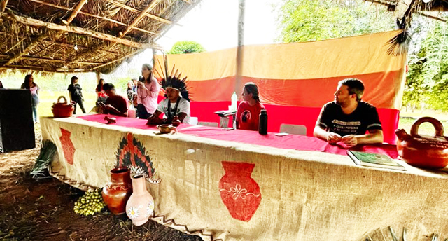 Jovens representantes dos povos indígenas do Pantanal se reuniram na Aldeia Mãe Terra, em Miranda, para a VI Assembleia da Juventude Terena.