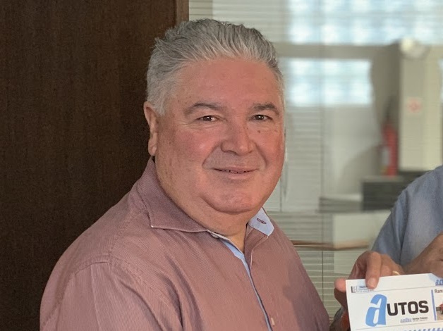 Empresário Antônio Caetano de Carvalho, quando visitou a redação do jornal A Crítica e compartilhou sua visão sobre o mercado empresarial em Mato Grosso do Sul
