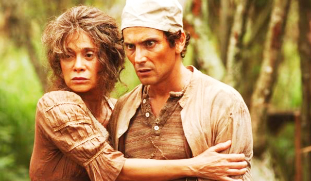 Ilya São Paulo ao lado de Tãnia Alves na série 'Amazônia', da TV Globo
