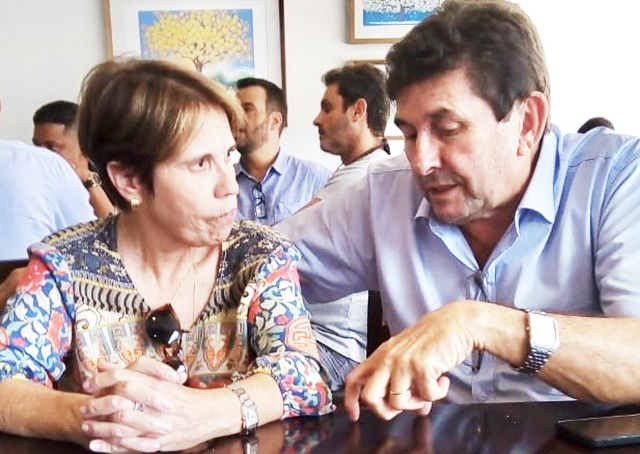 O gestor público esteve com a senadora Tereza Cristina (PP-MS) para apresentar a necessidade de emendas federais para investimento em habitação.
