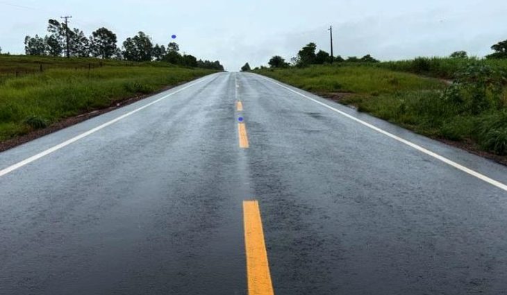 Asfalto novo e segurança no trânsito: MS-475 revitalizada