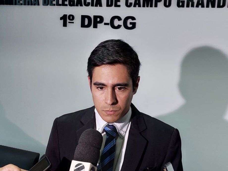 O delegado responsável pelo caso Antônio Souza Ribas Júnior da 1ª Delegacia de Polícia de Campo Grande