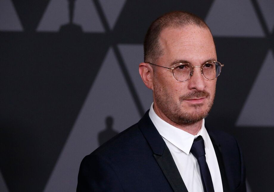 O diretor de 'A Baleia' Darren Aronofsky na cerimonia do Oscar em 2017
