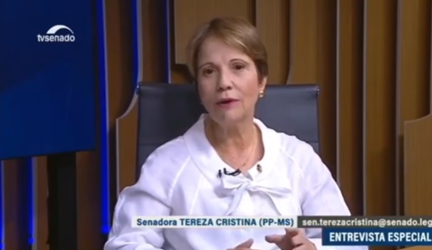 Tereza Cristina fala sobre compromissos com o Brasil em entrevista à TV Senado