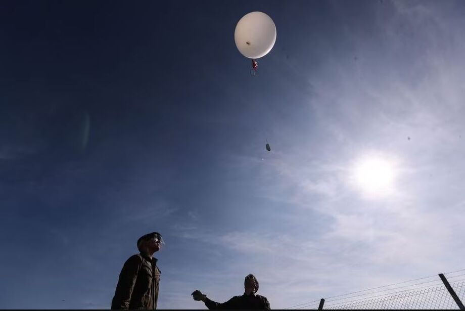 Lançamento de um balão meteorológico em SP; soltar balão sem permissão é crime