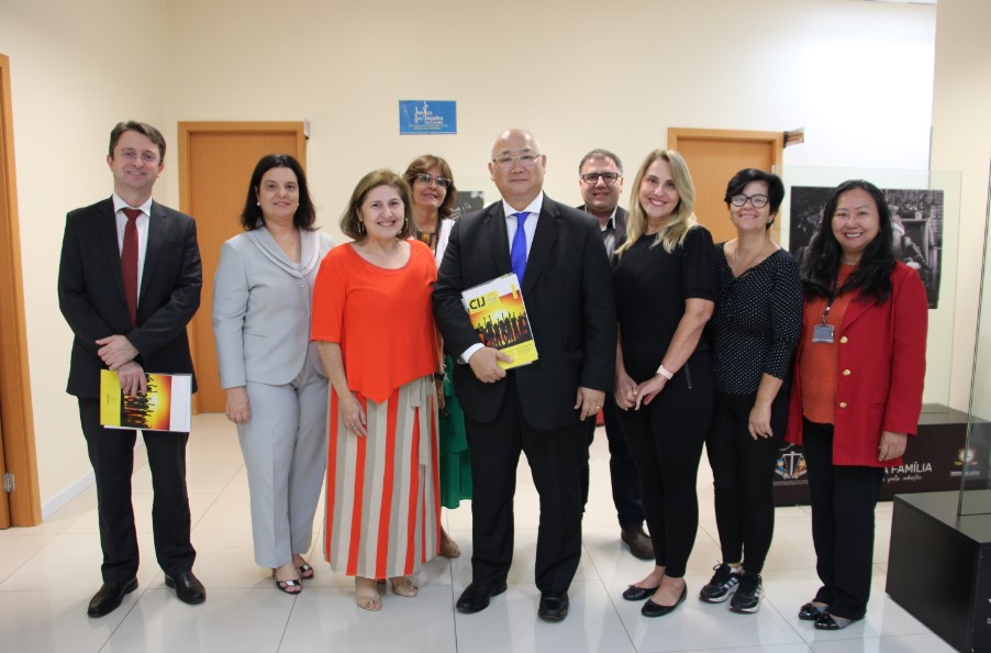 Richard Pae Kim esteve na tarde desta quarta-feira (1º) na Coordenadoria da Infância e Juventude (CIJ)
