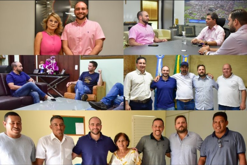 Parlamentar realizou encontros com chefes do Poder Executivo Municipal e colocou o mandato à disposição