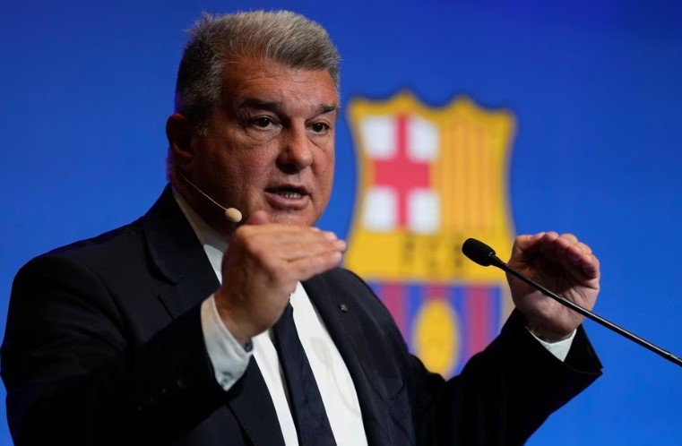Joan Laporta, presidente do Barcelona, foi cobrado a prestar declarações sobre o Caso Negreira
