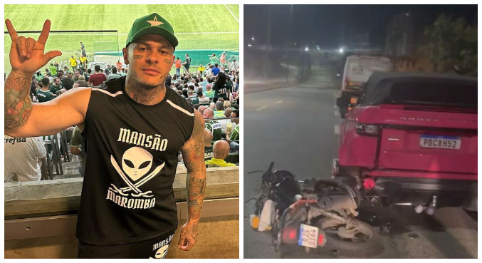 Motociclista morre após acidente envolvendo carro do influenciador Tiago Toguro