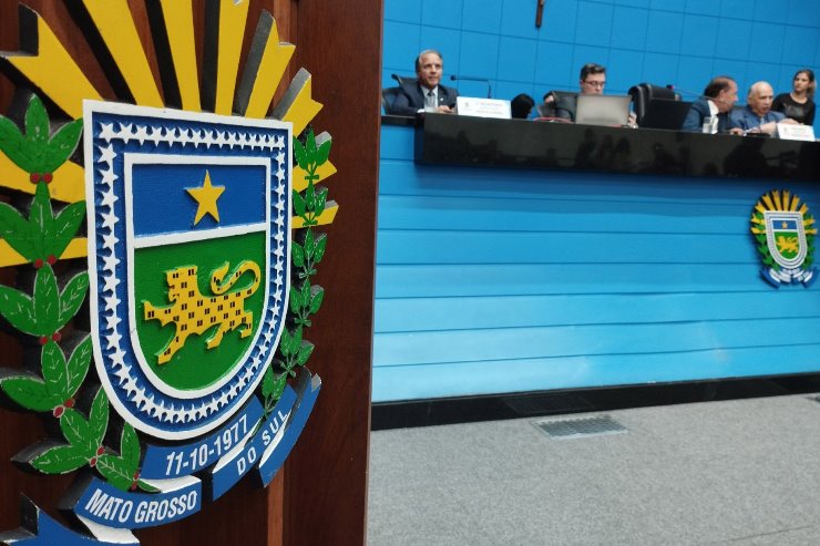Plenário da Assembleia Legislativa de Mato Grosso do Sul; na sessão desta quarta-feira, devem ser votados quatro projetos