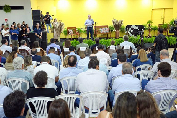 O presidente do Sistema Famasul, Marcelo Bertoni, participou da abertura oficial da 83ª Expogrande