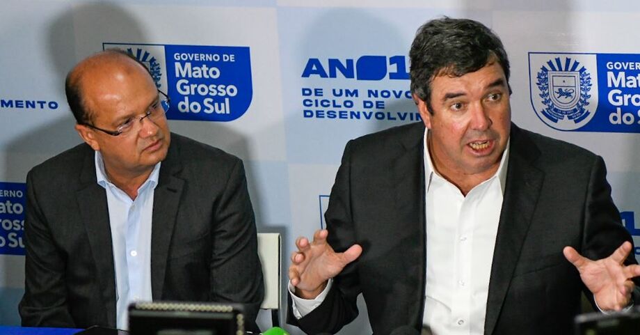 Barbosinha e Eduardo Riedel concederam entrevista coletiva após o evento