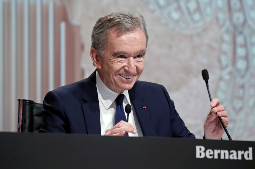 O bilionário francês Bernard Arnault; fortuna de Arnault saltou US$ 12,5 bilhões de um dia para o outro.