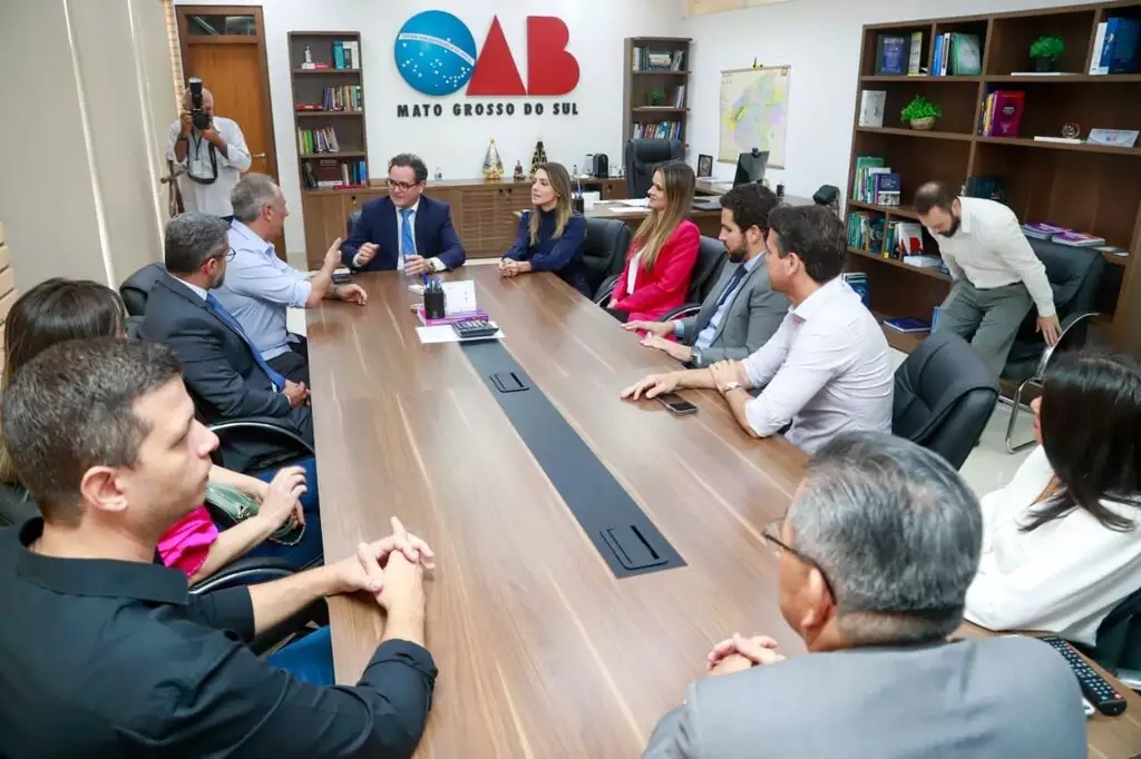 Reunião esta manhã na Ordem dos Advogados do Brasil.