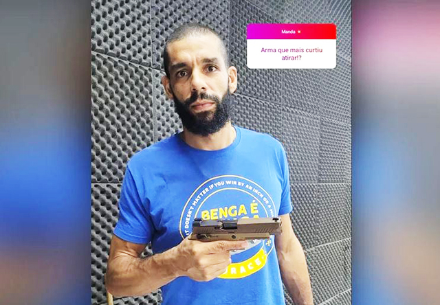 Wallace em publicação nas redes