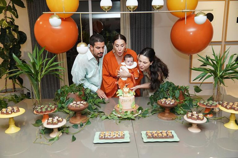 Enzo Celulari, Claudia Raia, Luca e Sophia Raia
