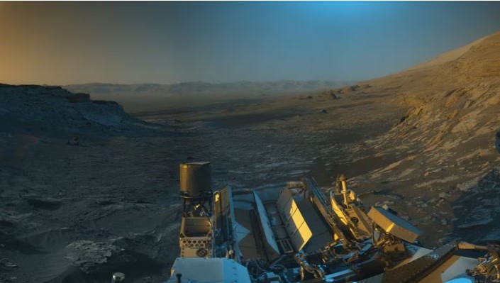 Cartão postal feito pelo Curiosity em novembro de 2021