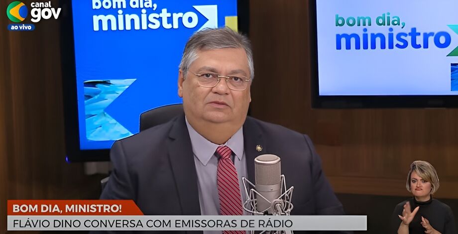 Flávio Dino no programa Bom Dia Ministro