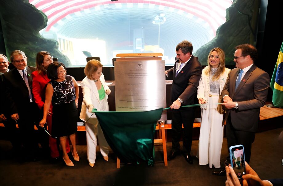 A solenidade de inauguração aconteceu hoje no Bioparque