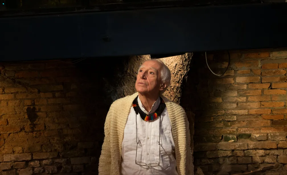 Zé Celso Martinez Corrêa no Teatro Oficina em São Paulo, em imagem de março de 2017