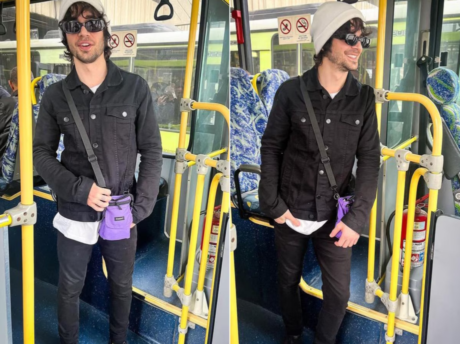 Fiuk anda de ônibus pela primeira vez.