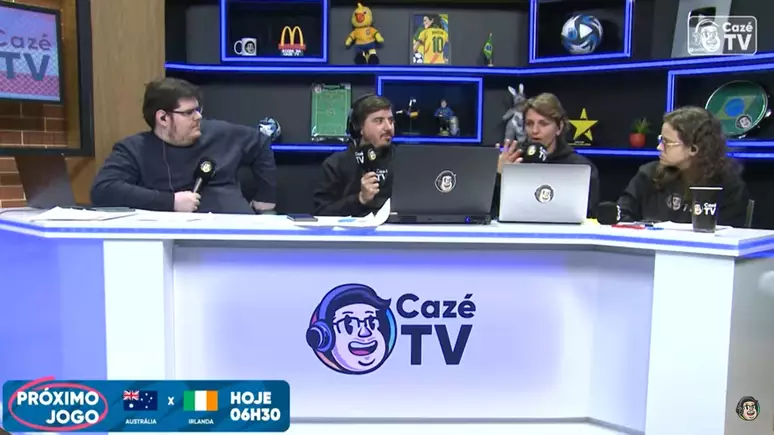 Transmissão na Caze TV