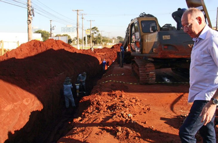 Obras de drenagem do novo acesso às Moreninhas chegam a 65% de execução
