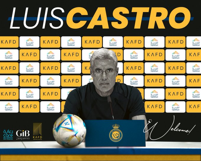 Ilustração de Luis Castro no Al Nassr