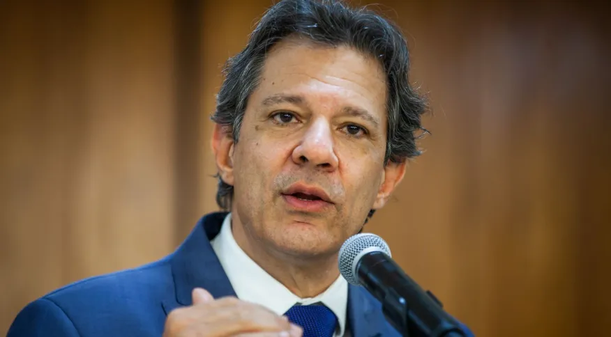 O ministro da Fazenda, Fernando Haddad
