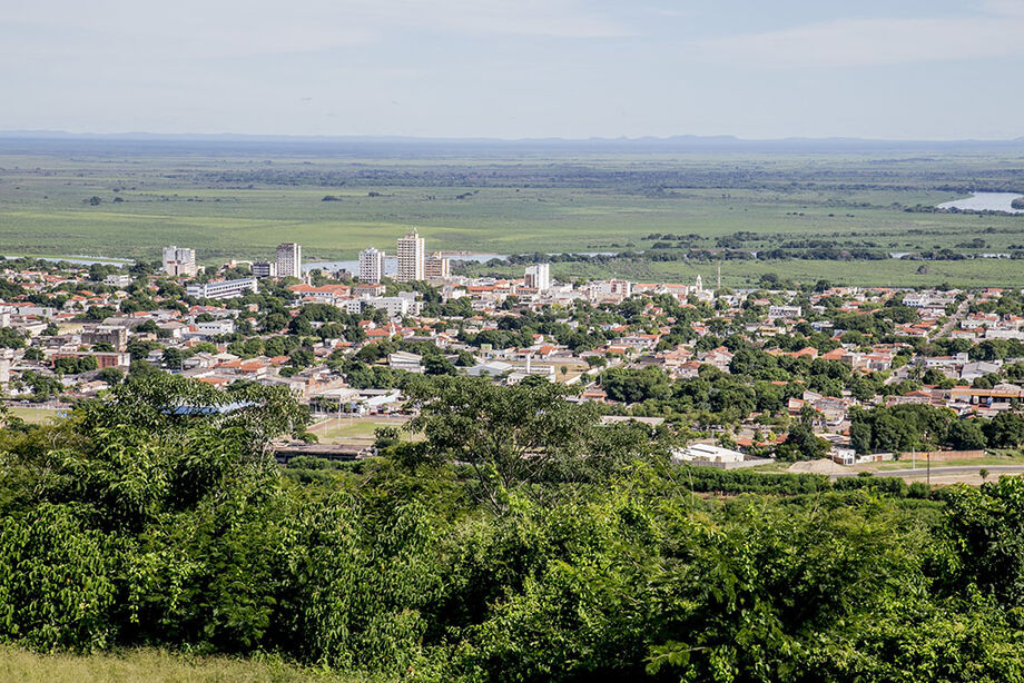 Vista aérea de Corumbá