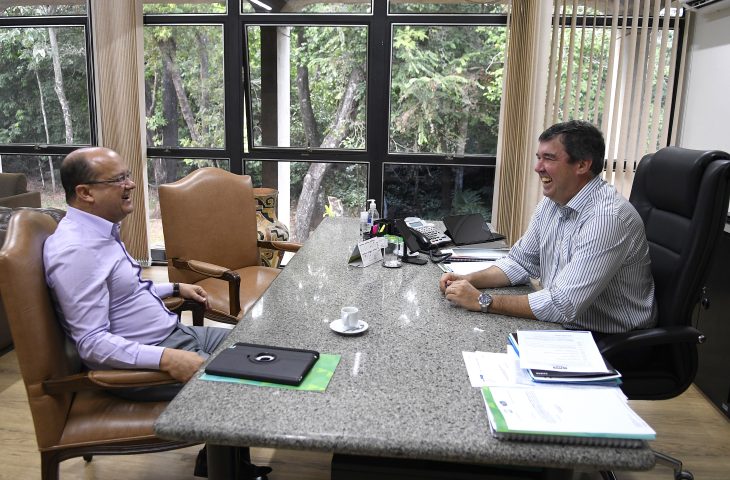 O governador Eduardo Riedel se reuniu com o vice-governador José Carlos Barbosa (Barbosinha)