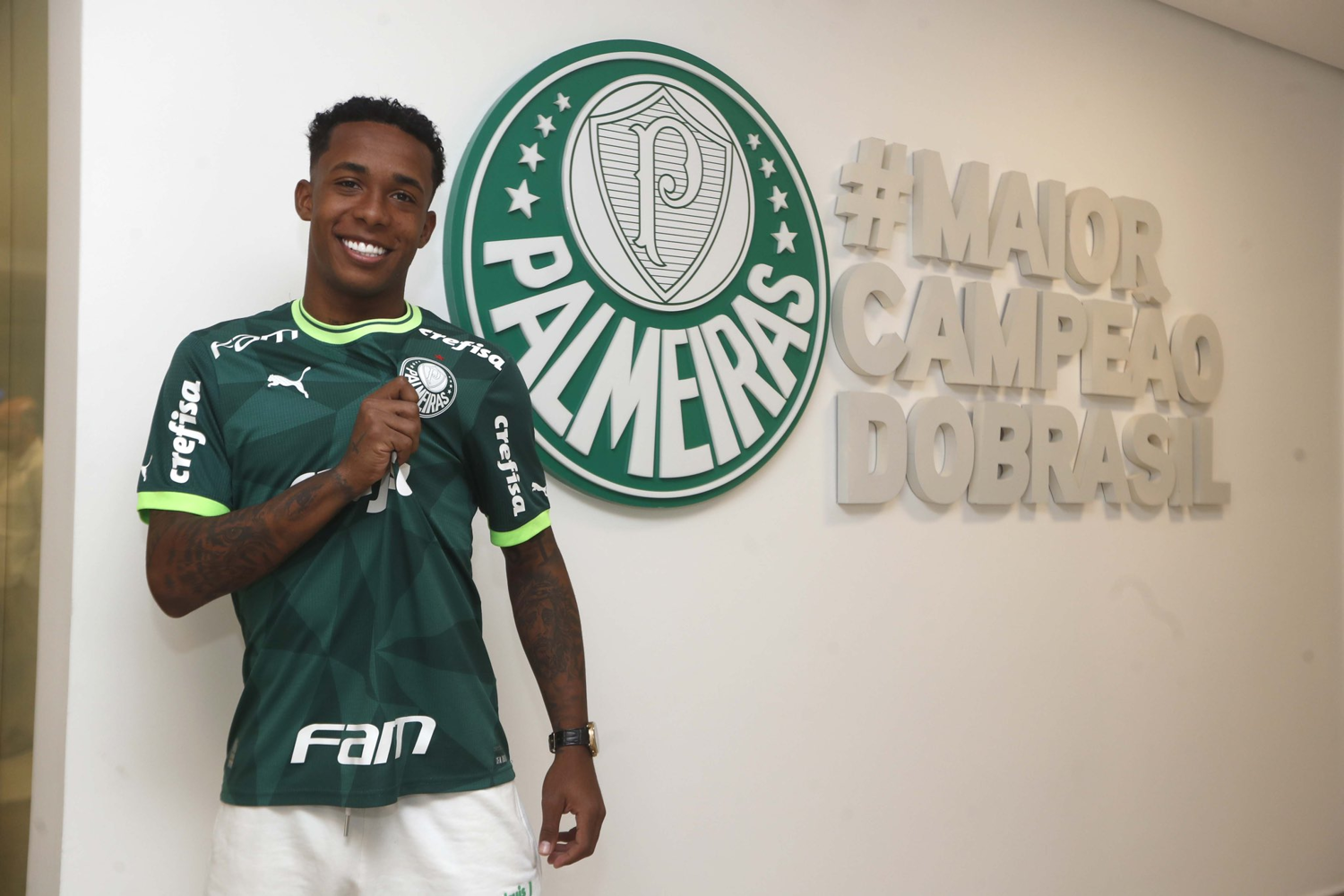 Atacante Kevin, do Palmeiras.