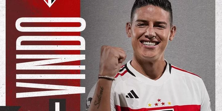 James Rodriguez é o novo reforço do São Paulo